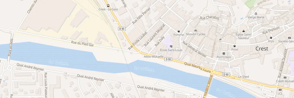 Plan du 50 Quai Henri Latune à Crest