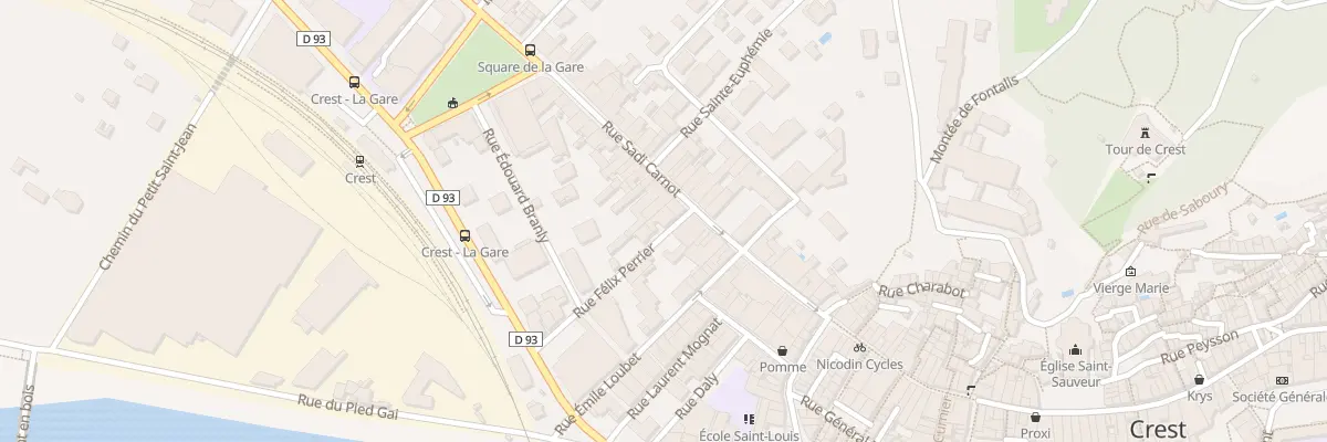 Plan du 6 Rue Félix Perrier à Crest