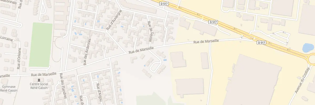 Plan du 1 Rue du Limousin à Meyzieu