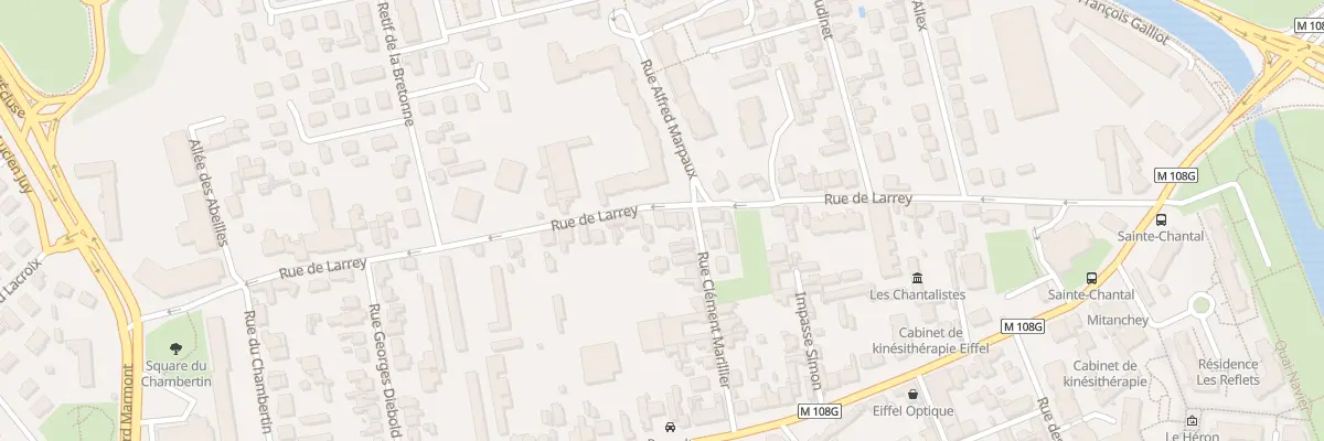 Plan du 21 Rue de Larrey à Dijon