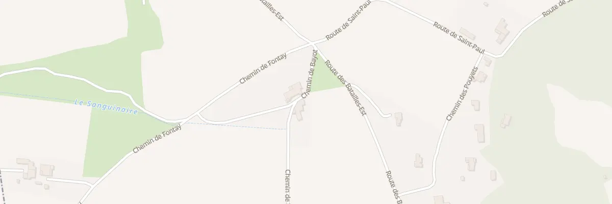 Plan du 95 Che de Bayot à Ourches