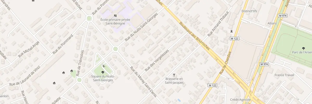 Plan du 10 Rue des Vergelesses à Dijon