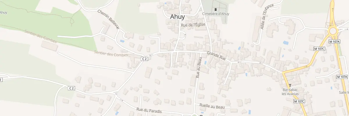 Plan du 1A Rle du Bas des Rochers à Ahuy