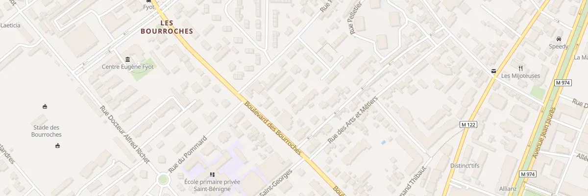 Plan du 50A Bd des Bourroches à Dijon