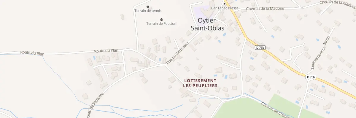 Plan du 226 Rue du Berthelon à Oytier-Saint-Oblas