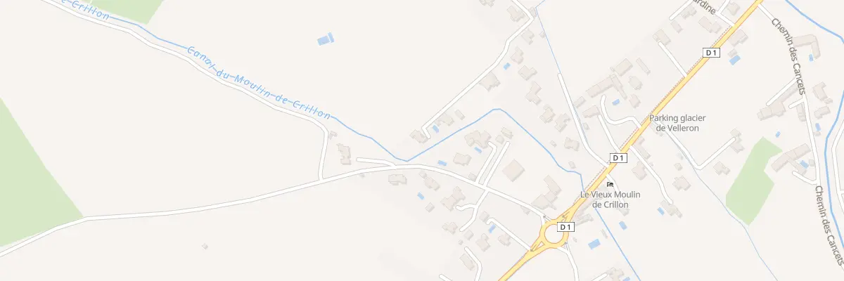 Plan du 407 Che de la Fiance à Velleron