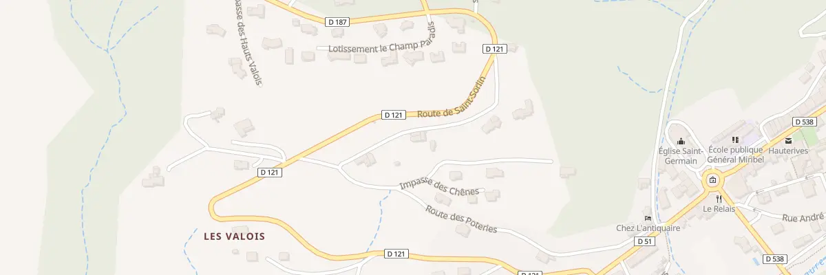 Plan du 10 Rte des Poteries à Hauterives