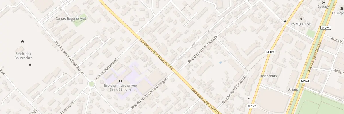 Plan du 40 Bd des Bourroches à Dijon