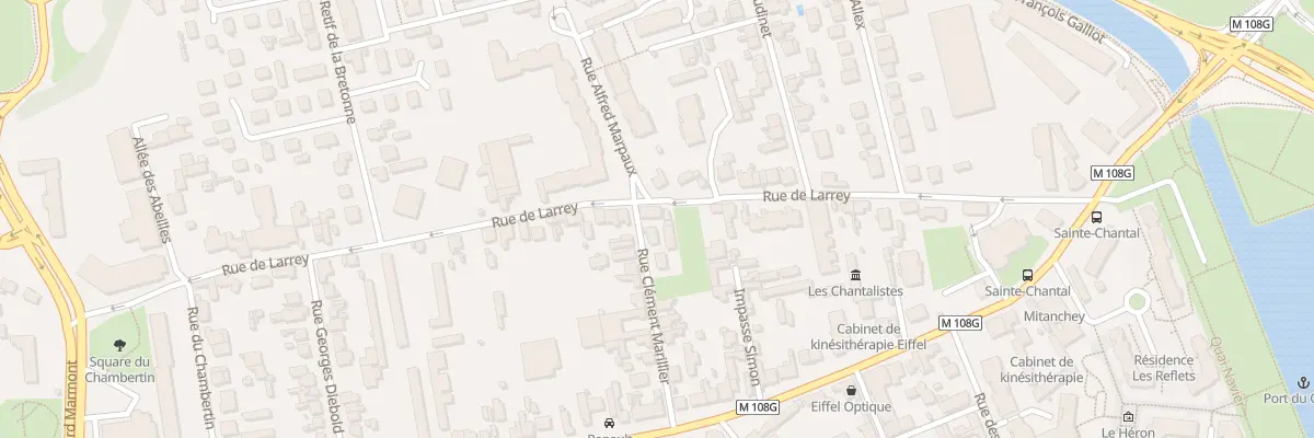Plan du 17 Rue de Larrey à Dijon