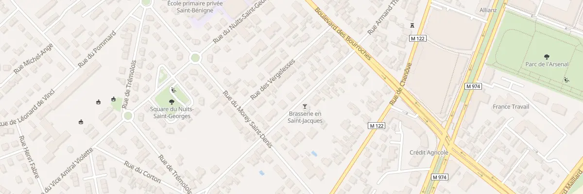 Plan du 12 Rue en Saint-Jacques à Dijon