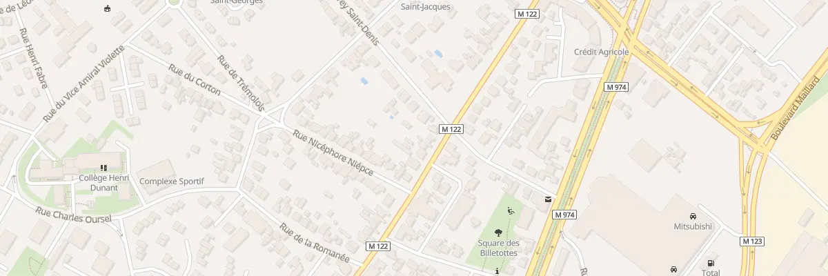 Plan du 100B Rue de Chenôve à Dijon
