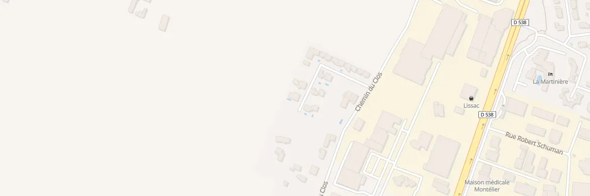 Plan du 24 All du Clos des Champs à Montélier