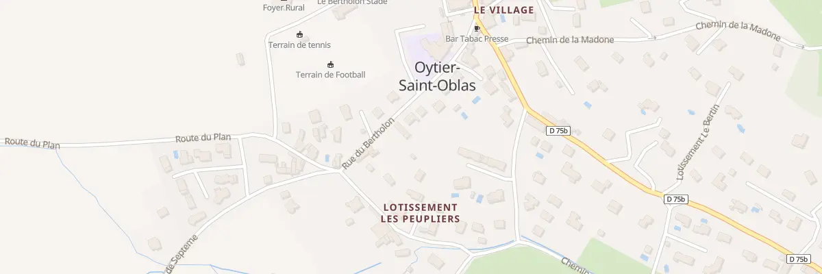 Plan du 152 Rue du Berthelon à Oytier-Saint-Oblas