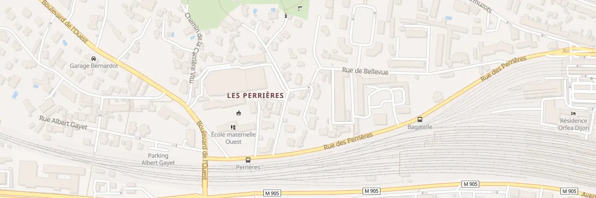 Plan du 23 Rue de Bellevue à Dijon