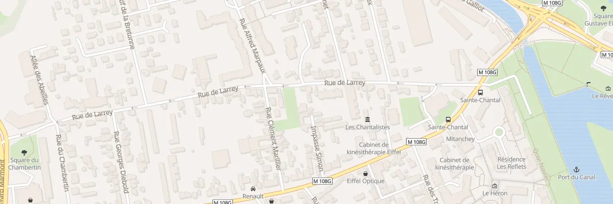 Plan du 13A Rue de Larrey à Dijon