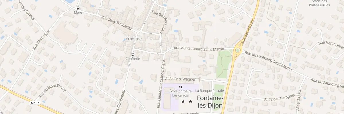 Plan du 3 Rue Lieutenant Colonel Clere à Fontaine-lès-Dijon