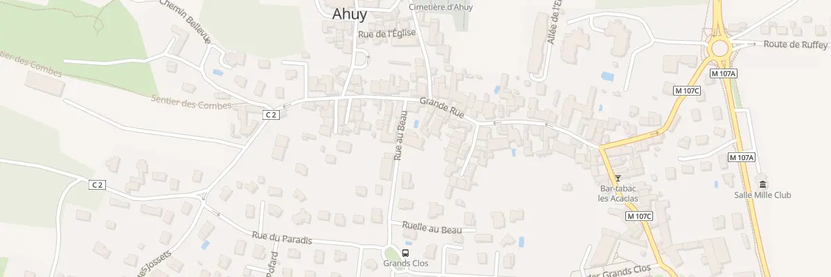 Plan du 3 Rle au Beau à Ahuy