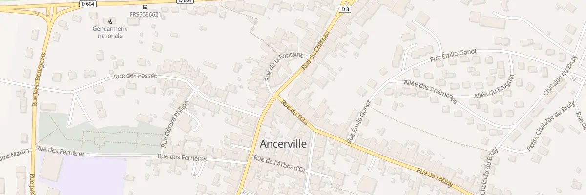 Plan du 55 Rue du Chateau à Ancerville