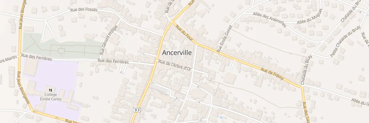 Plan du 17 Rue de l’Arbre d’Or à Ancerville