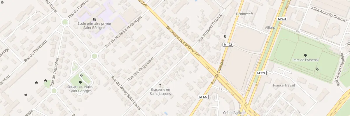 Plan du 4 Rue en Saint-Jacques à Dijon