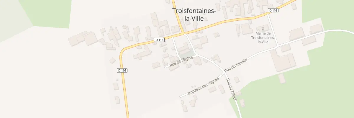 Plan du 1 Rue de l’Eglise à Troisfontaines-la-Ville