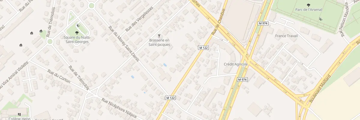 Plan du 92B Rue de Chenôve à Dijon