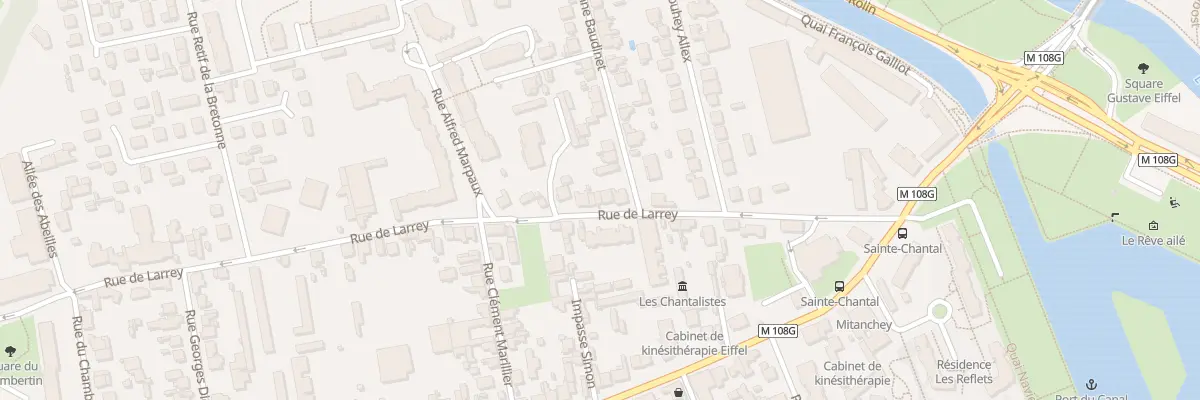 Plan du 20 Rue de Larrey à Dijon