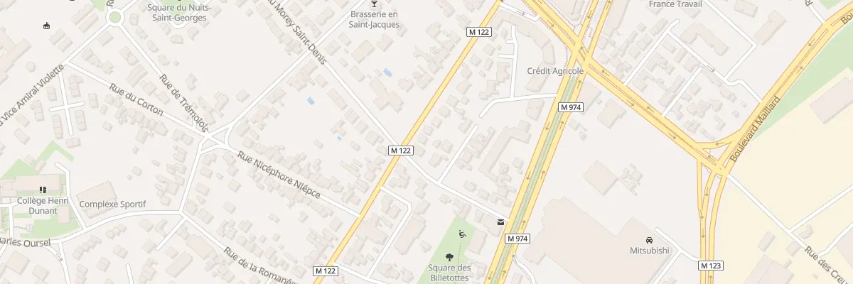 Plan du 87 Rue de Chenôve à Dijon