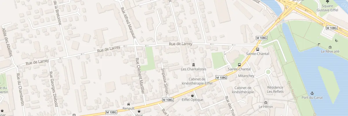 Plan du 9B Rue de Larrey à Dijon