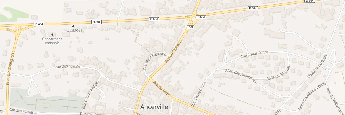 Plan du 39 Rue du Chateau à Ancerville