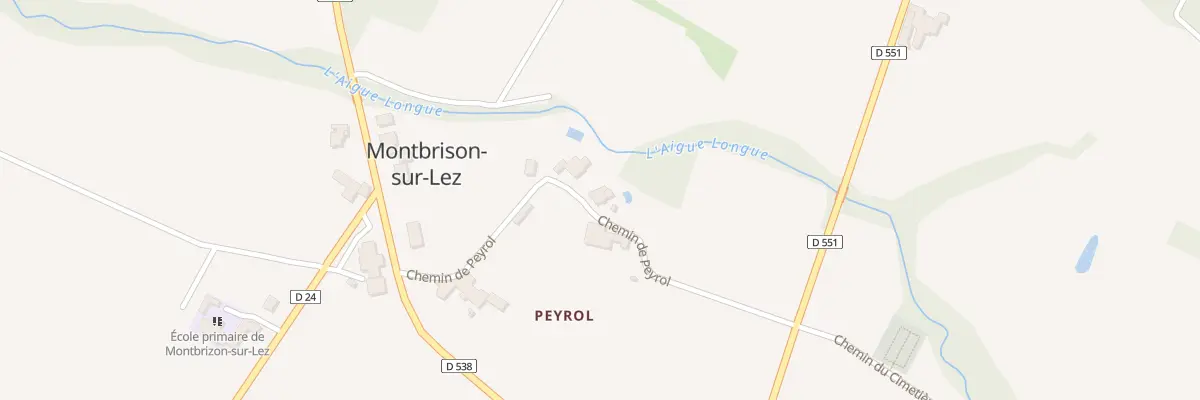 Plan du 205 Chem de Peyrol à Montbrison-sur-Lez