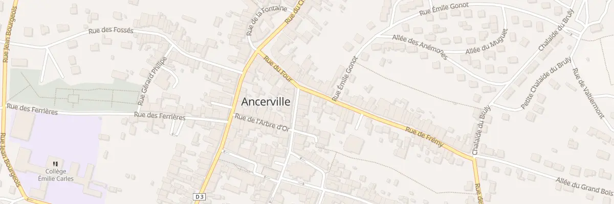 Plan du 1 Rue Debraux à Ancerville