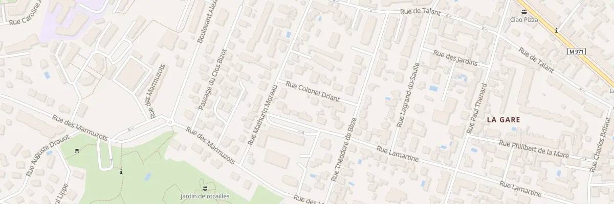 Plan du 36 Rue Lamartine à Dijon