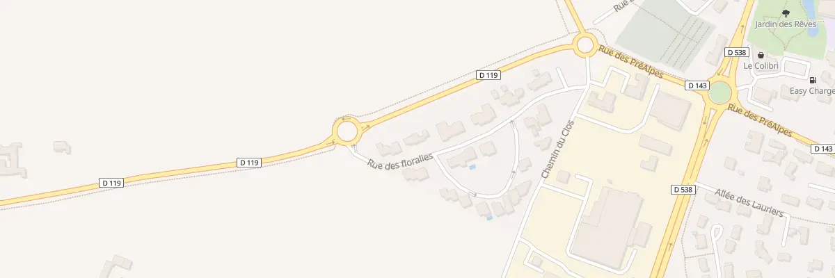 Plan du 8 Rue des Floralies à Montélier