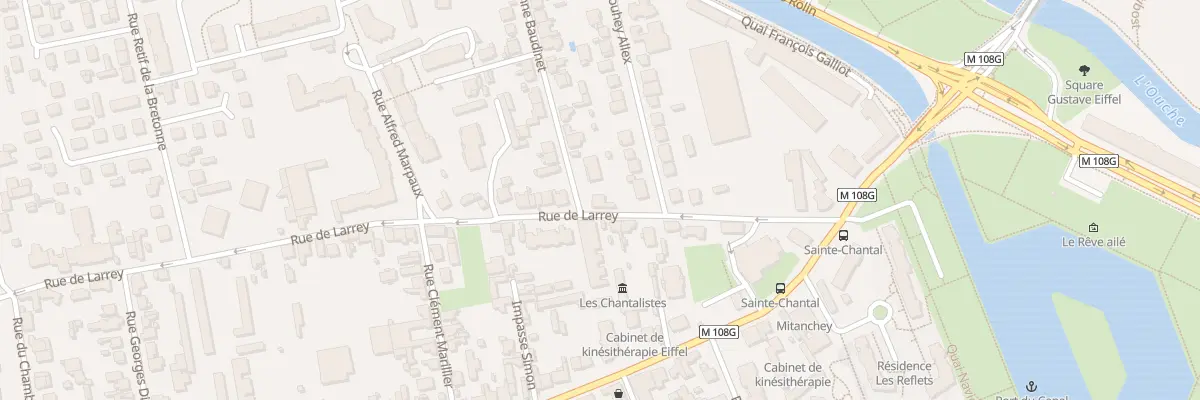 Plan du 14 Rue de Larrey à Dijon