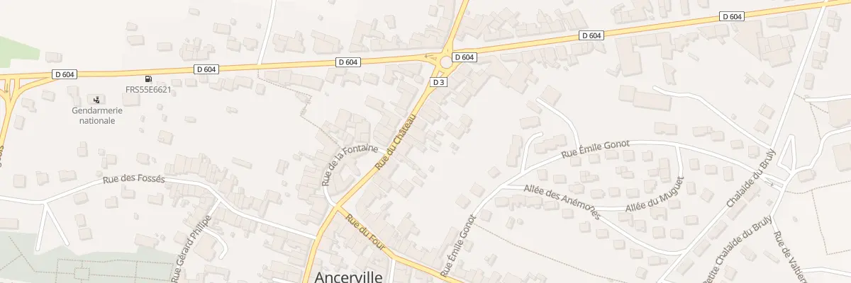 Plan du 33 Rue du Chateau à Ancerville