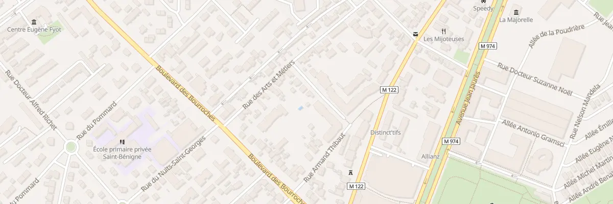 Plan du 6 Rue Doc Renardet à Dijon