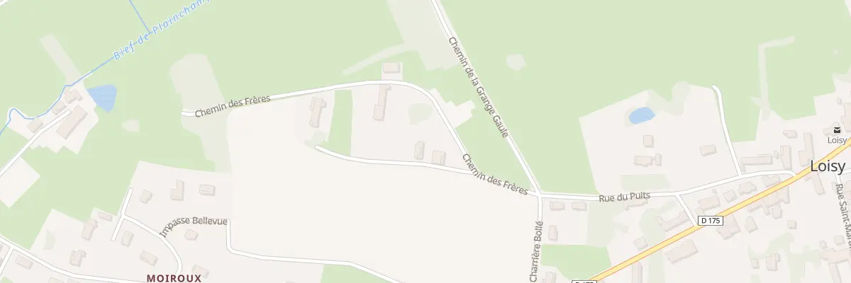Plan du 100 Imp du Haut de Moiroux à Loisy