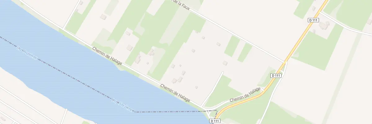 Plan du 8 Che de Halage à Bragny-sur-Saône