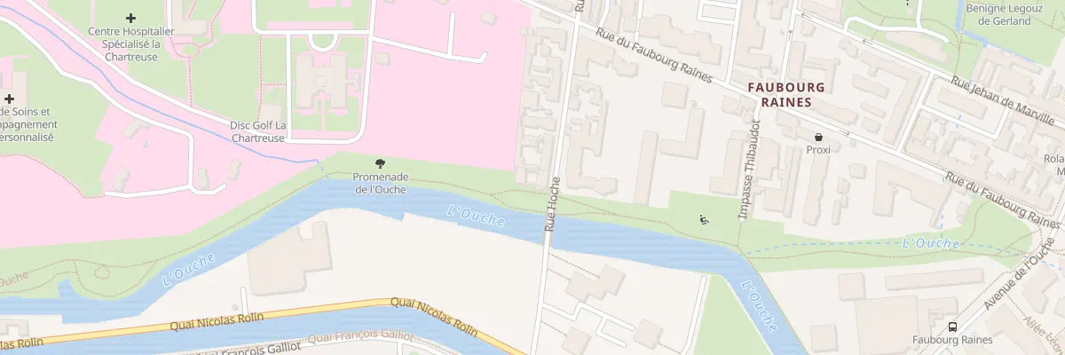 Plan du 36 Rue Hoche à Dijon