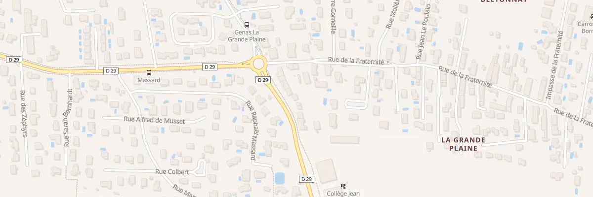Plan du 6 Rue Pasteur à Genas