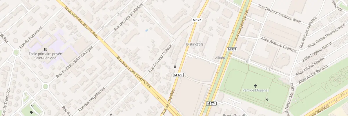 Plan du 54 Rue de Chenôve à Dijon