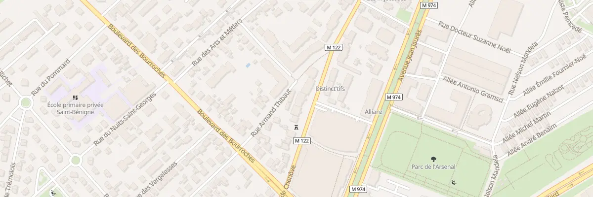 Plan du 50 Rue de Chenôve à Dijon
