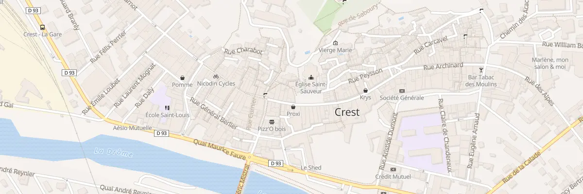 Plan du 1 Pl Gen de Gaulle à Crest