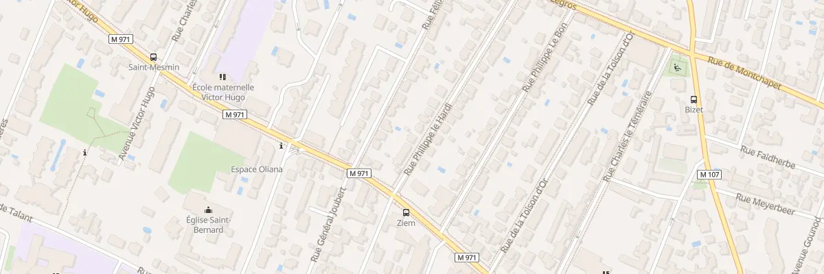 Plan du 7 Rue Philippe le Hardi à Dijon