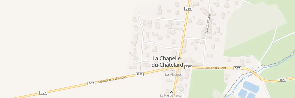 Plan du 10 Rue du Lt Chris. de Bellescize à La Chapelle-du-Châtelard