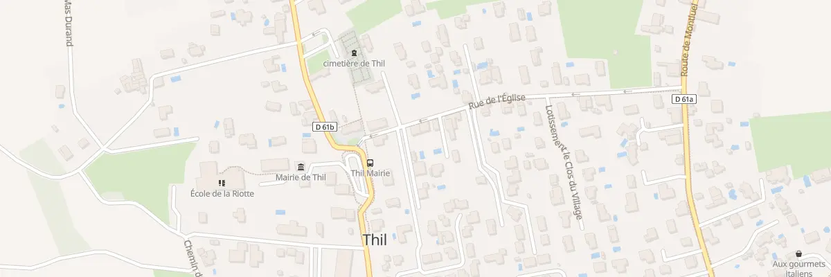 Plan du 331 Rue de l’Eglise à Thil