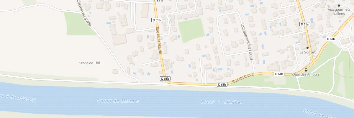 Plan du 388 Rue du Canal à Thil