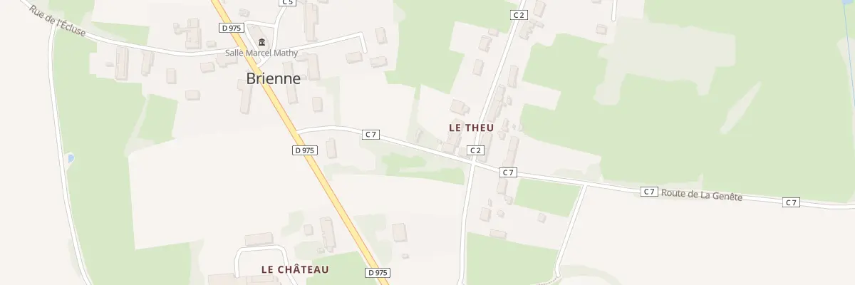 Plan du 183 Rte Genete à Brienne