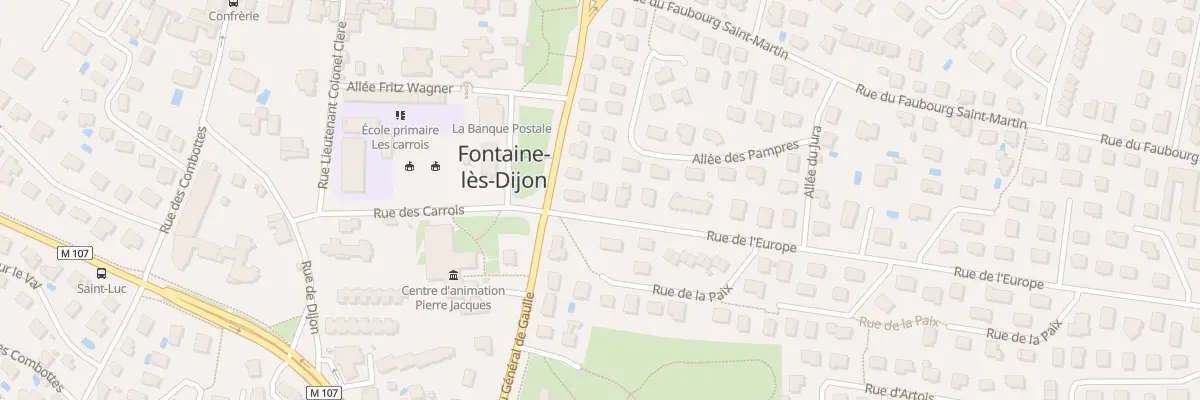 Plan du 1 Rue de l’Europe à Fontaine-lès-Dijon